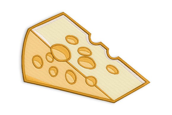 Cheese Slice Embroidery Design