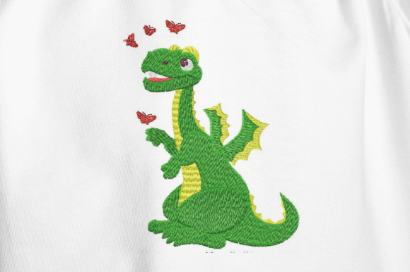Dragon Butterfly Embroidery Design