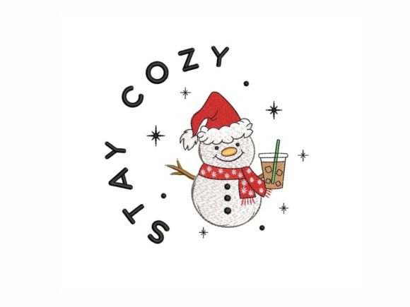 Stay Cozy Embroidery Design